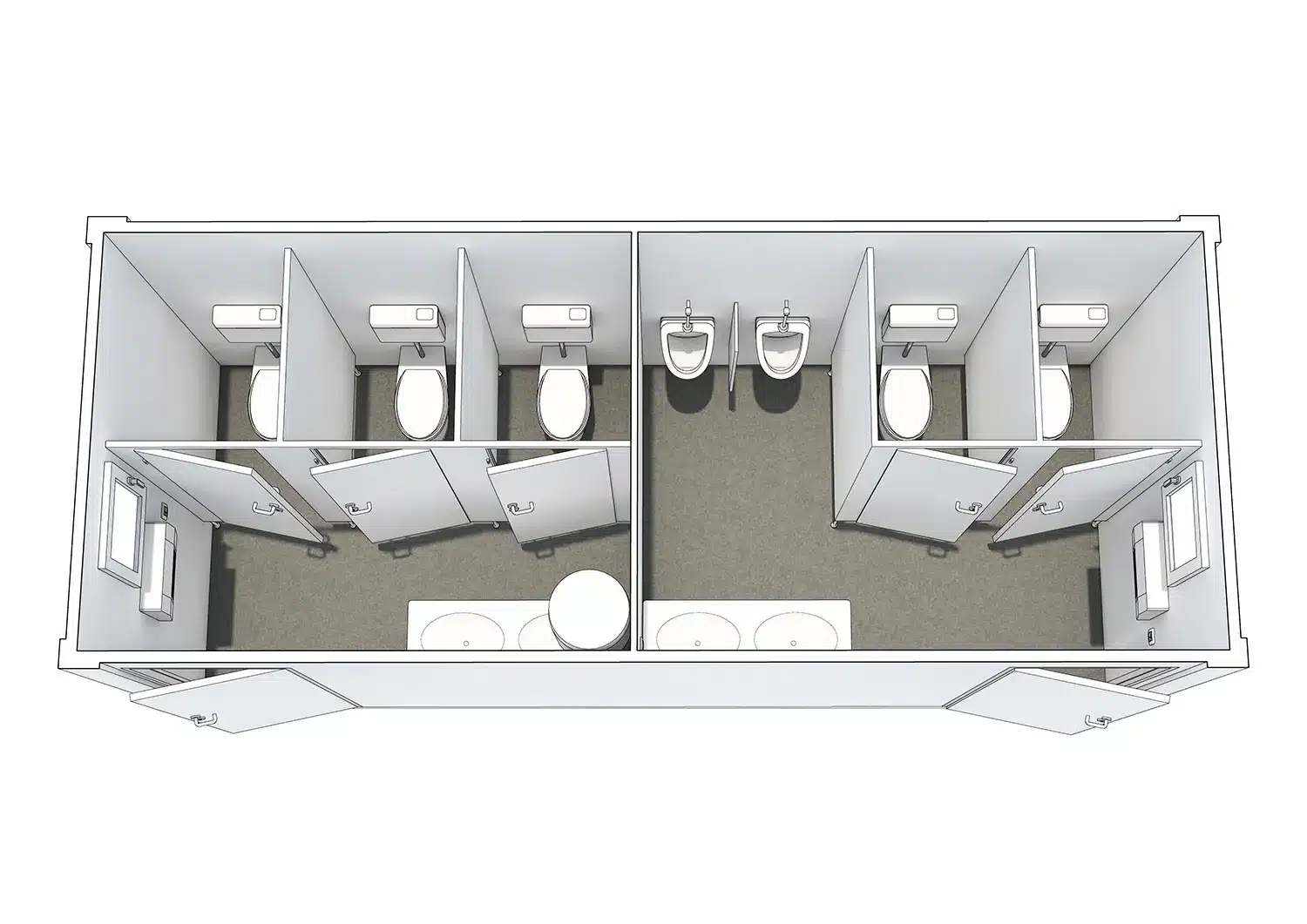 stugeba mobile raumsysteme easy container typen sanitaer typ f web